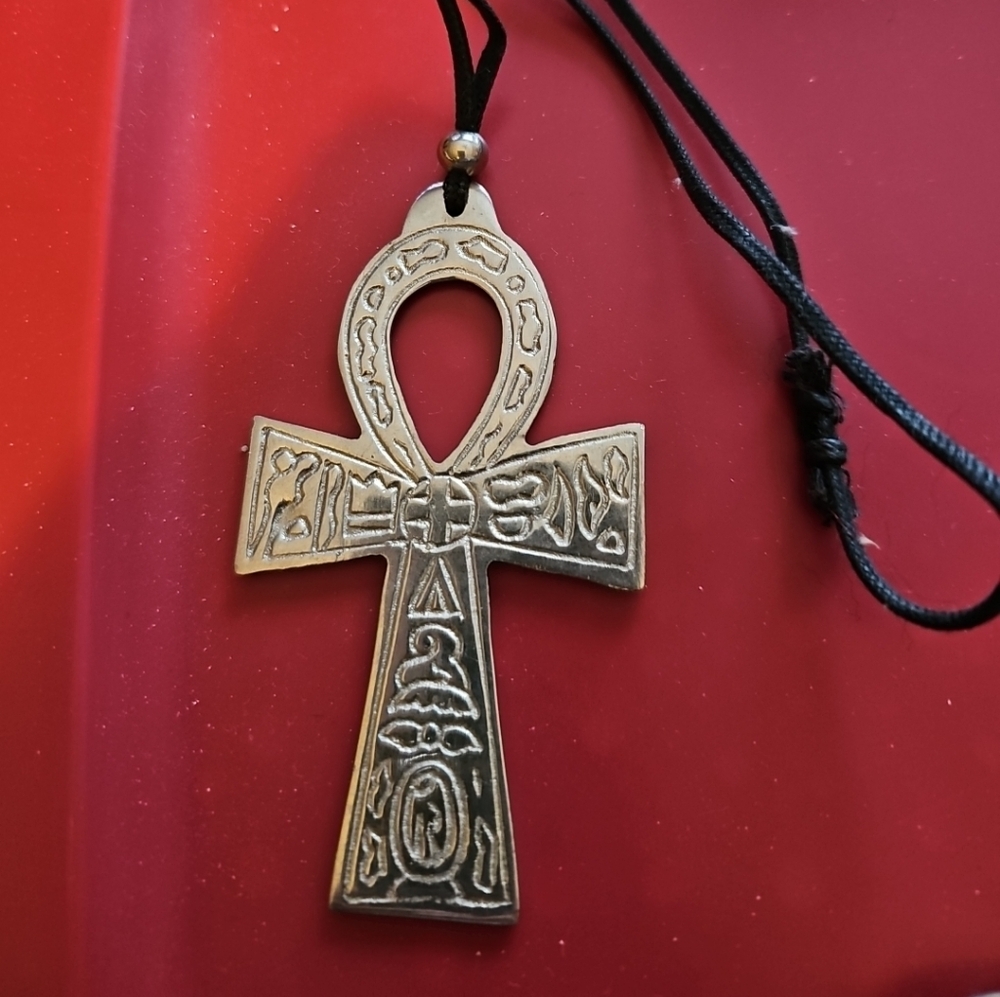 Antique-Style Ankh Pendant Necklace